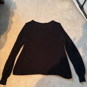 LOFT Dark Knit Crew Neck Sweater